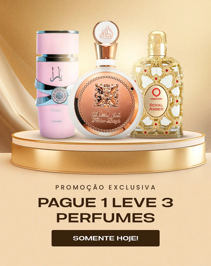 Lattafa Yara, Fahkhar e Royal Amber 100ml – Pague 1 Leve 3 (Somente Hoje!)