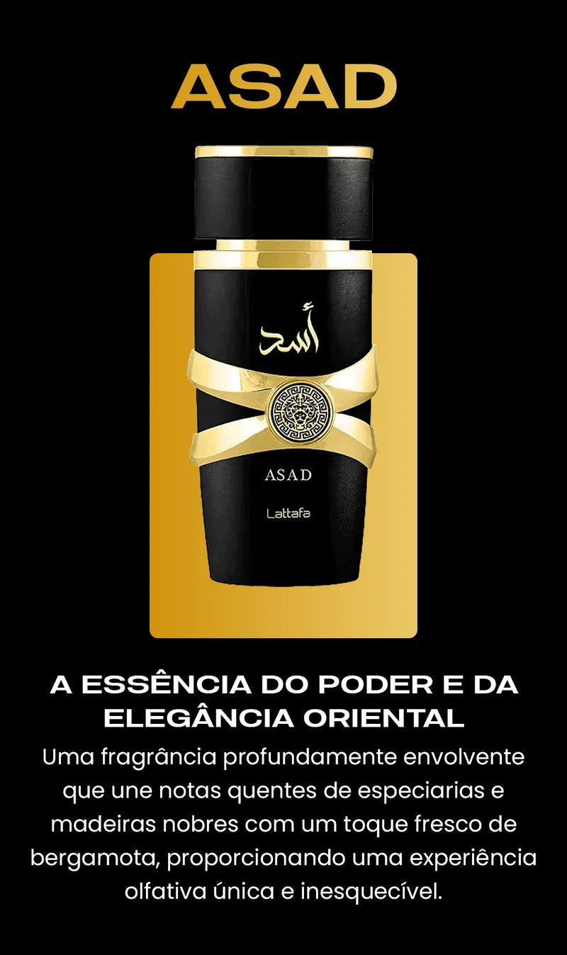 Lattafa Asad 100ml + 1 Perfume de Brinde (Somente Hoje!)